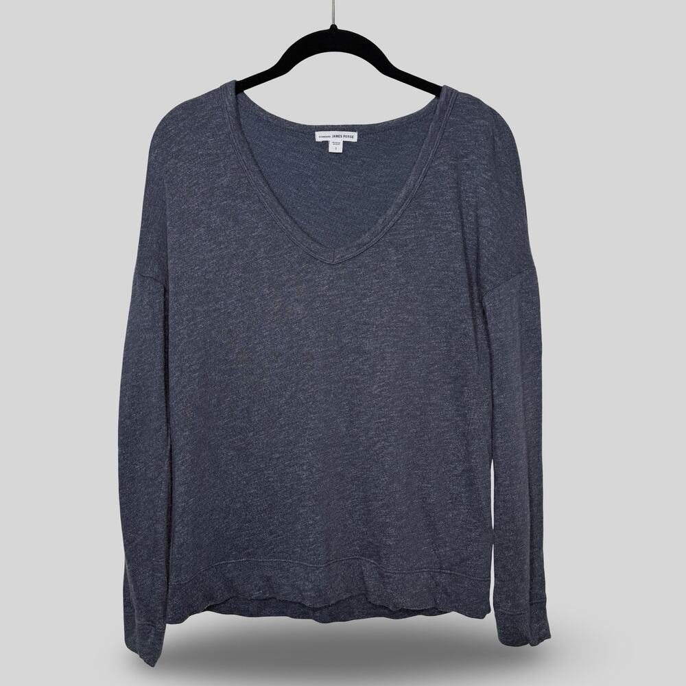 James Perse V-Neck Long Sleeve Top